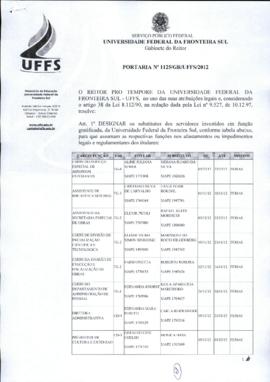 Portaria 1125-GR-2012