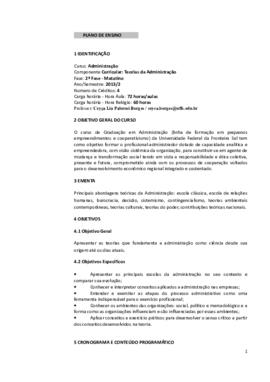 Teorias da Administração