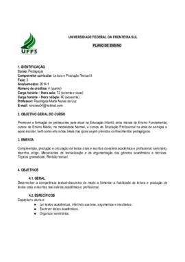 Leitura e Produção Textual II