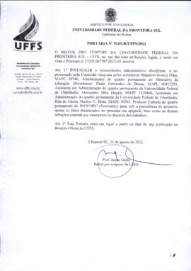 Portaria 924-GR-2012