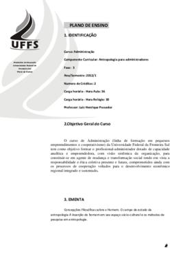 Antropologia para Administradores