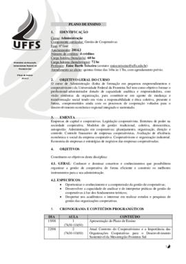 Gestão de Cooperativas
