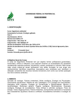 Ecologia Aplicada