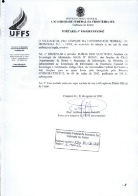 Portaria 856-GR-2012