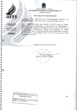 Portaria 031-GR-2011