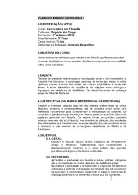 Ontologia I