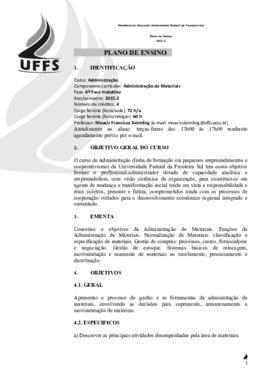 Administração de Materiais