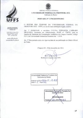 Portaria 1170-GR-2012