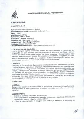 Construção de Compiladores
