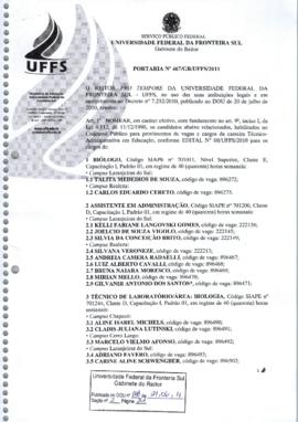 Portaria 467-GR-2011