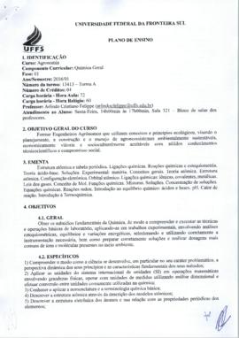 Química Geral - Turma A
