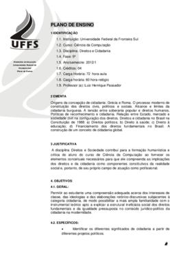 Direitos e Cidadania