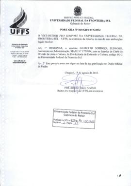 Portaria 869-GR-2012