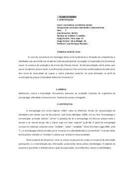 Alteridade e Etnocentrismo