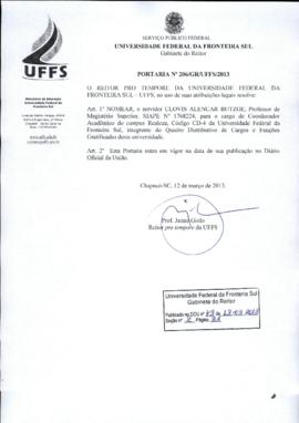 Portaria 206-GR-2013