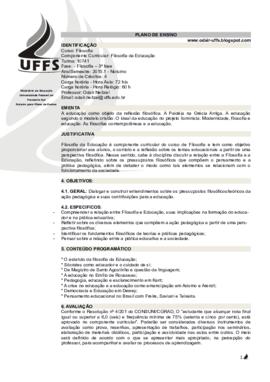 Filosofia da Educação