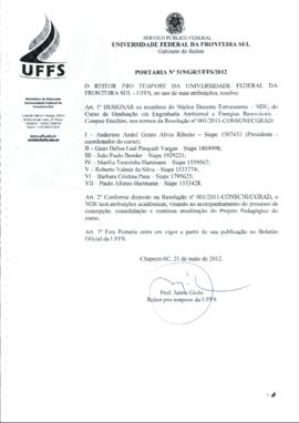Portaria 519-GR-2012