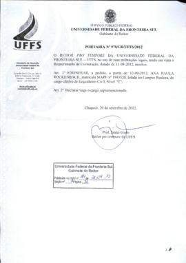 Portaria 978-GR-2012