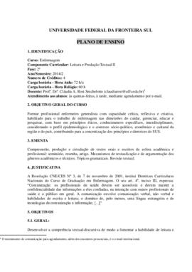 Leitura e Produção Textual II