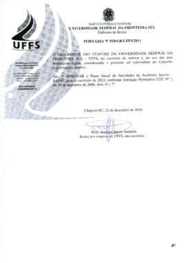 Portaria 828-GR-2011