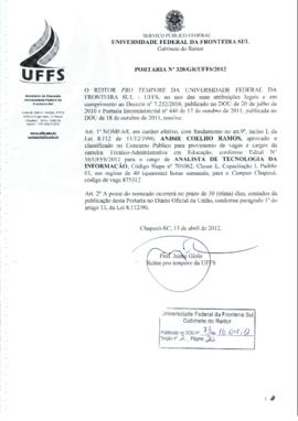 Portaria 320-GR-2012