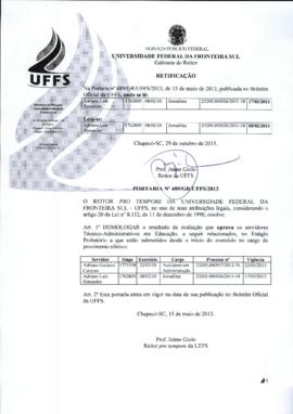 Portaria 489-GR-2013 Retificação