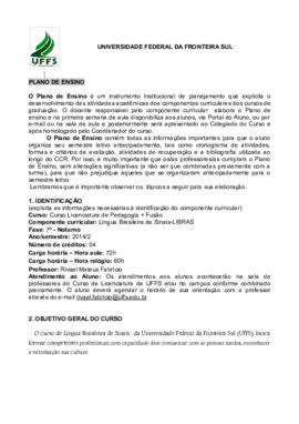 Língua Brasileira de Sinais - LIBRAS
