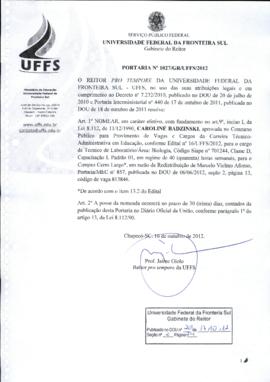 Portaria 1027-GR-2012