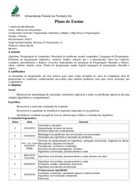 Algoritmos e Programação
