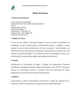Redes de Computadores I