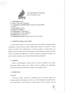 Geometria Analítica