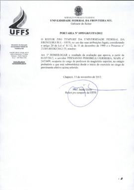 Portaria 1095-GR-2012