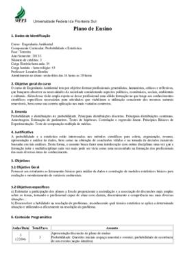 Probabilidade e Estatística