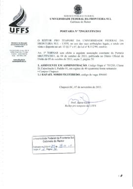 Portaria 729-GR-2011