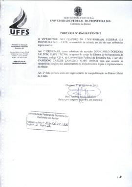 Portaria 826-GR-2012