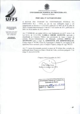 Portaria 1147-GR-2012