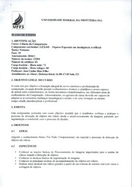 Tópicos Especiais em Inteligência Artificial