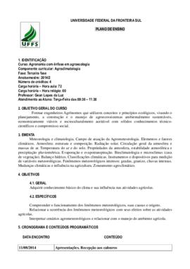 Agroclimatologia