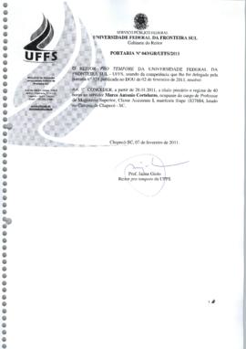 Portaria 043-GR-2011