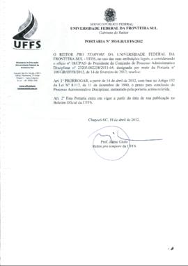Portaria 353-GR-2012
