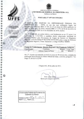 Portaria 497-GR-2011