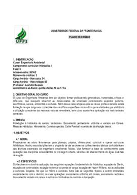 Hidráulica II