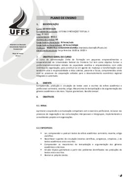Leitura e Produção Textual II