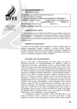 Iniciação à Prática Científica