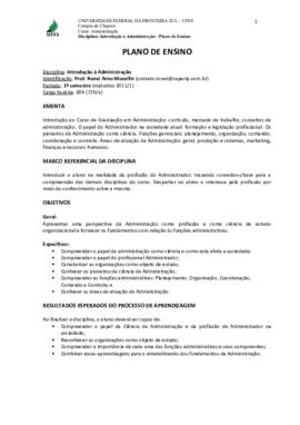 Introdução à Administração