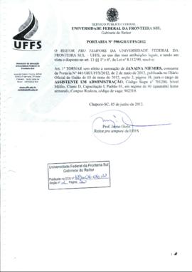 Portaria 590-GR-2012