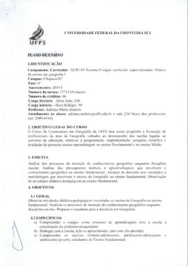 Estágio Curricular Supervisionado I