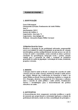 Fundamentos da Saúde Pública