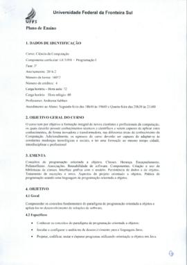Programação I - Turma A