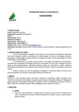 Hidrogeografia